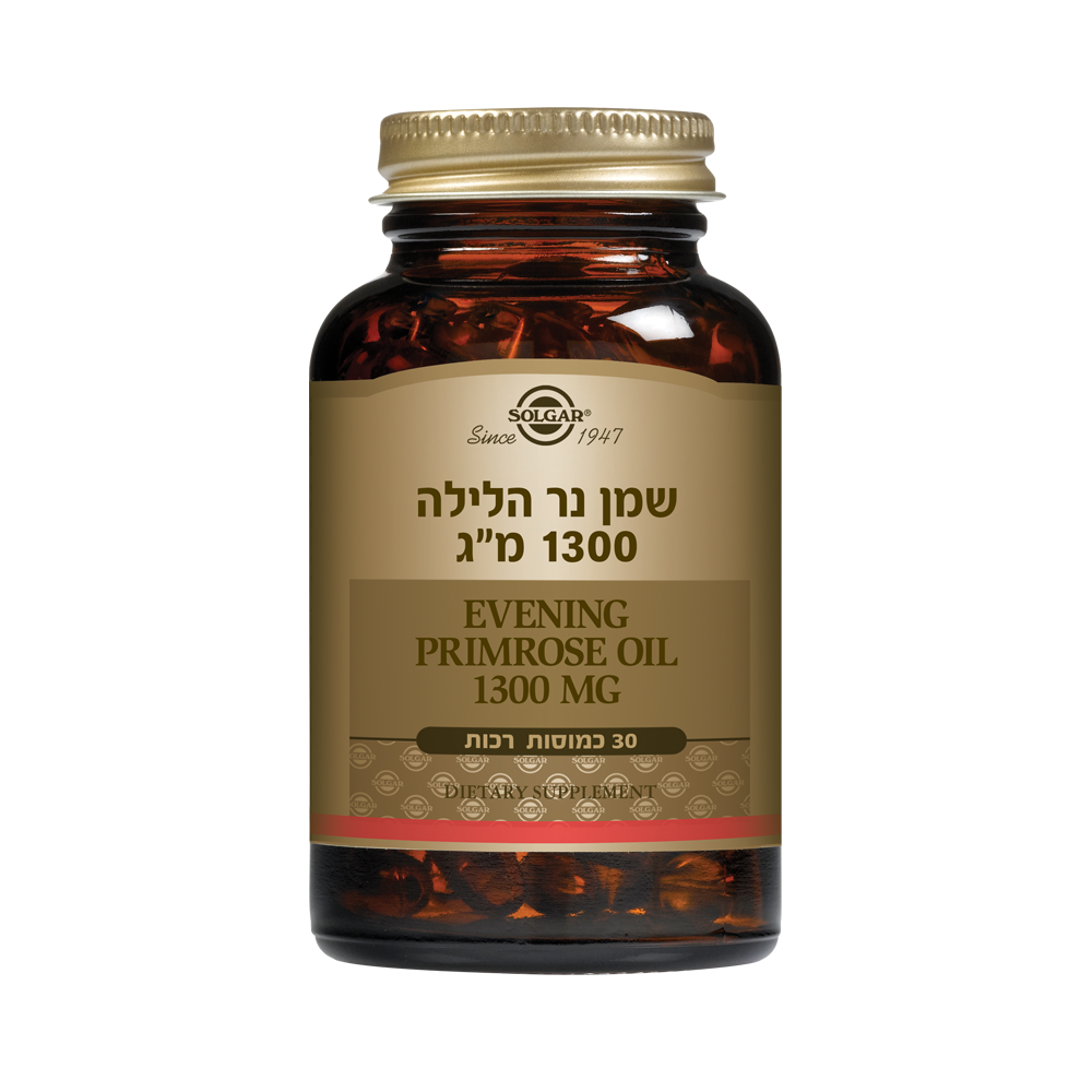 שמן נר הלילה 1300 מ"ג 30 כמוסות סולגאר