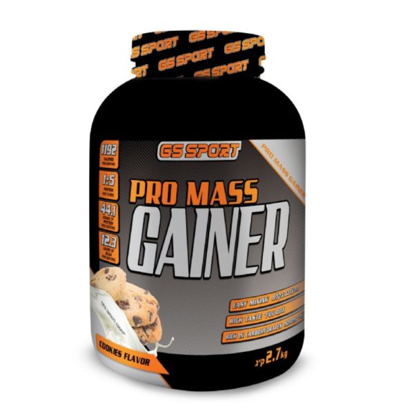 פרו מאס גיינר בטעם עוגיות - 2.7 ק"ג - ג'י אס ספורט - Gs Sport