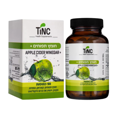 חומץ תפוחים פלוס - טינק - 90 כמוסות