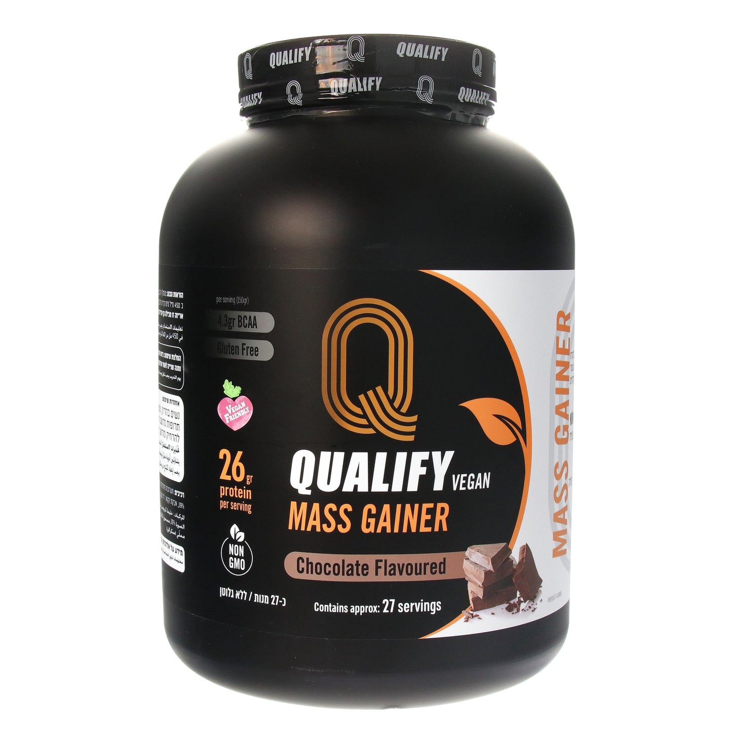 גיינר טבעוני שוקולד QUALIFY - 4.05 ק"ג