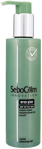 סבון פנים לעור רגיש עד יבש מועשר בתמצית עלי סנטלה אסיאתית 200 מ"ל - סבוקלם אינוביישן