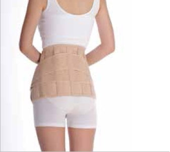 חגורת גב אוורירית עם חיזוקים וסגירה כפולה