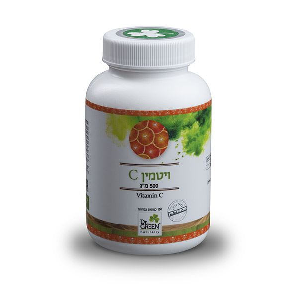 ויטמין סי פקעות ורדים וביופלונואידים 500 מ"ג - 100 כמוסות - ד"ר גרין