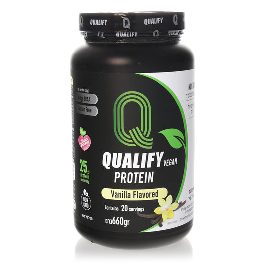 אבקת חלבון טבעונית בטעם וניל- 660 גרם