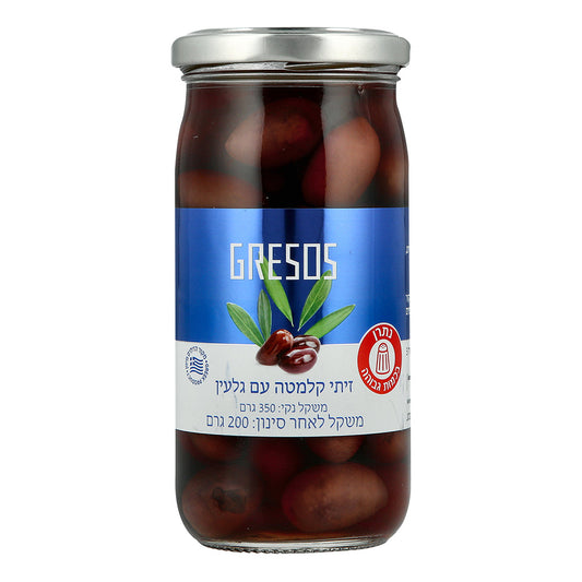 לטרווליס - זית קלמטה עם גלעין - 350 גרם