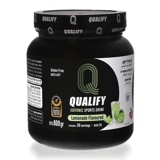 QUALIFY - אבקה להכנת משקה איזוטוני בטעם לימונדה - 800 גרם