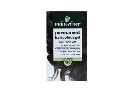 הרבטינט צבע שיער על בסיס צמחי 5N ערמוני בהיר בסיס טבעי