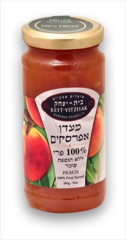 מעדן אפרסק 100% פרי 284 גרם בית יצחק