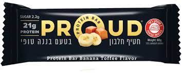 פראוד - חטיף חלבון בטעם בננה טופי - 18 גרם חלבון