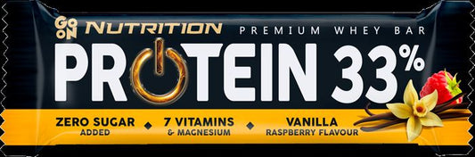 חטיף חלבון בטעם וניל ופטל - גו און נוטרישיין - 50 גרם