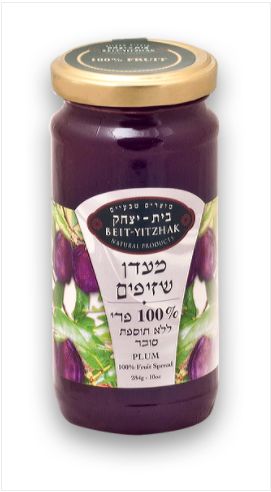 מעדן שזיפים 100% פרי 284 גרם בית יצחק