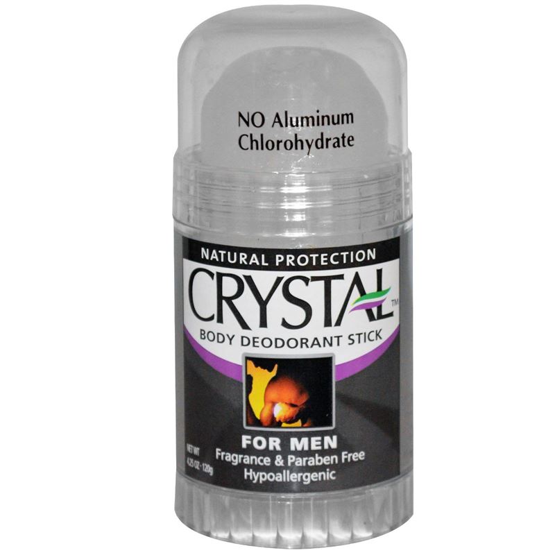 דאודורנט גוף אבן קריסטל צבע שחור Natural Prodection CRYSTAL