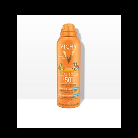 ספריי דוחה חול להגנה על העור מפני נזקי השמש SPF50+ מתאים לשימוש על עור הפנים והגוף – מיוחד לילדים