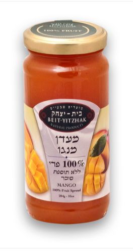 מעדן מנגו 100% פרי 284 גרם בית יצחק