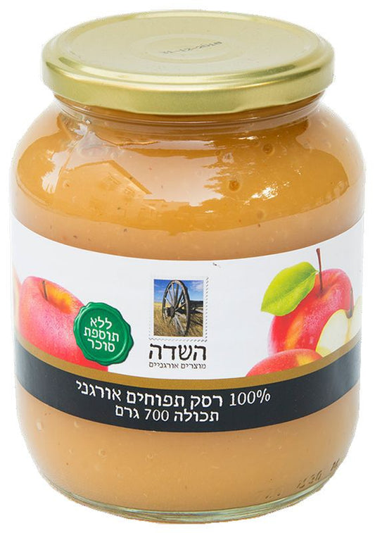 רסק תפוחים אורגני 700 גרם השדה