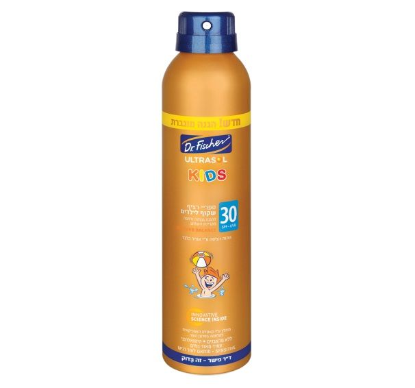 אולטרסול ספריי שקוף לילדים SPF30 ד"ר פישר