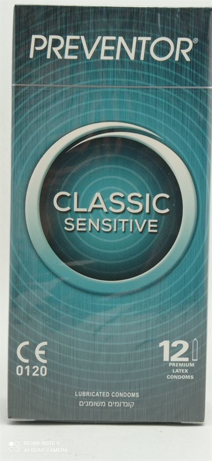 קונדום רגיל-CLASSIC SENSITIVE 12 יח