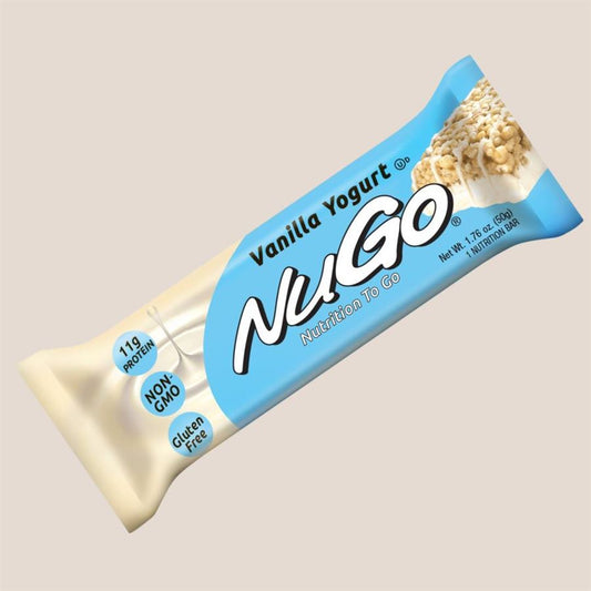 חטיף ע"ב חלבון בטעם יוגורט וניל 11 גר' פרוטאין - נוגו - 50 גרם