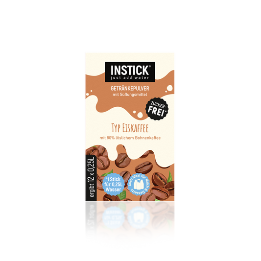אבקה להכנה משקה בטעם קפה ללא תוספת סוכר - אינסטיק - 30 גרם